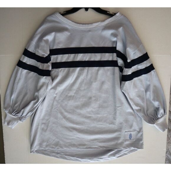 FP Movement OB1858614 Women Sz XS Blue Post Up Layer Oversized Cotton Sweatshirt - Picture 8 of 9